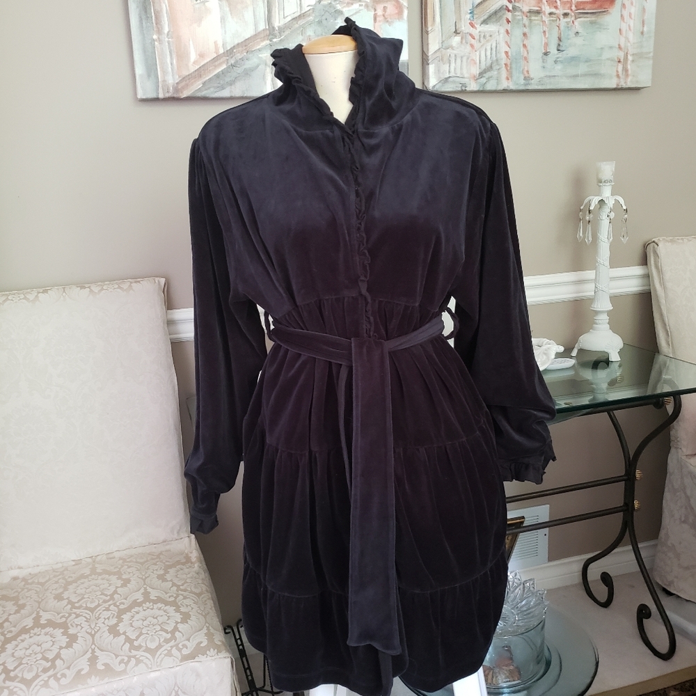 Jersey Velvet Robe/Jacket or Coat. - Picture 4 of 4